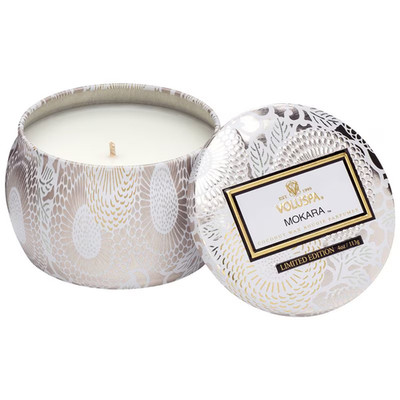 Voluspa Petite 4oz Candle Tin, Mokara