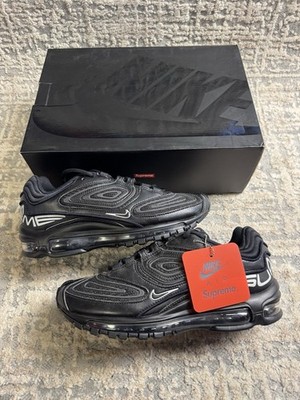 Größe 7 - Nike Air Max 98 TL SP Supreme Triple Black Silver QS TZ PRM DR1033-001