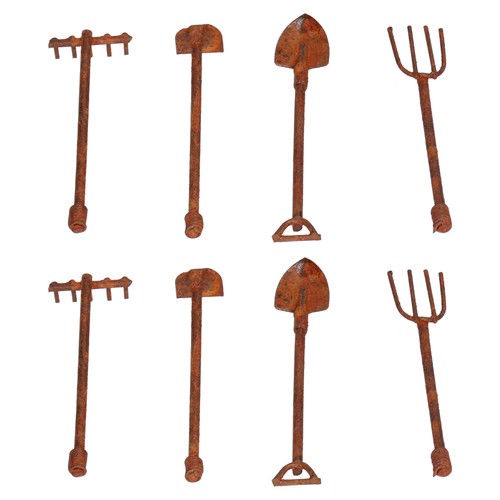Dollhouse Miniature Farming Tools Dollhouse Farming Tools Retro For Garden - Picture 11 of 12