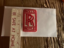 Rolls Royce Sew On Patch Red
