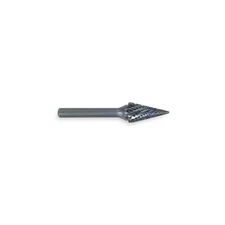 WIDIA METAL REMOVAL M41424 Carbide Bur,Pointed Tree,1/2",Double Cut 1Z382
