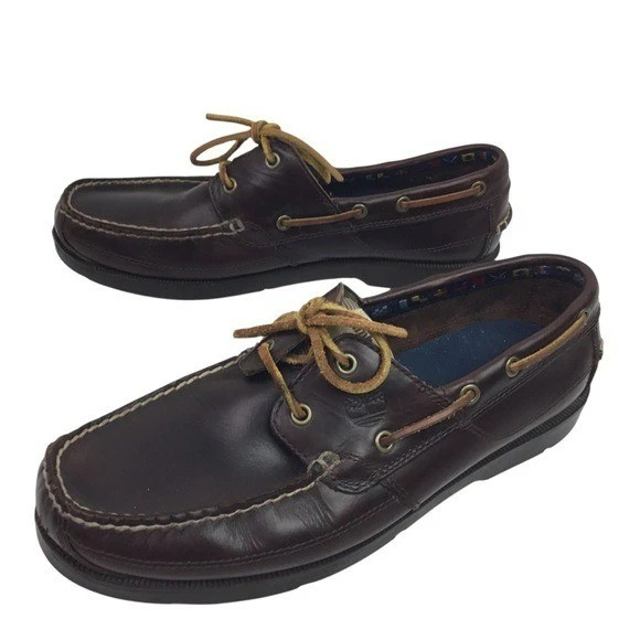 Timberland Kai Wah Bay EarthKeepers mocassino in pelle scarpe da barca marrone uomo 10