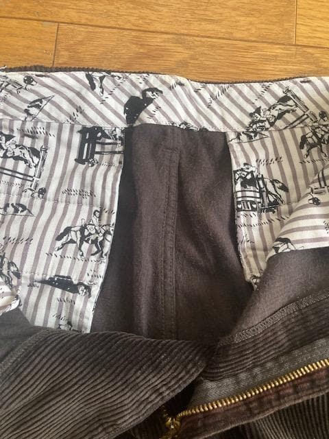 A BATHING APE Cotton Corduroy Pants Dark Brown M Waist 42cm 0226178 thumbnail 8