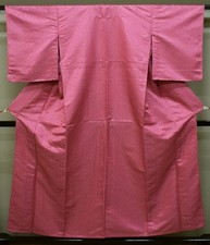 Rin A50-24 Pink Polyester Dance Stage Kimono Used Japan