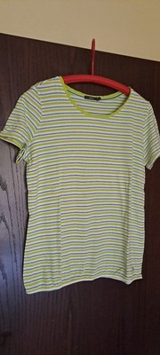 T-Shirt Damen dunkelgrün/ hellgrün/ weiß gestreiftvon CECIL Gr. M