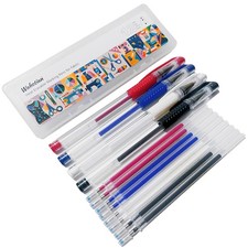 12 Pieces Heat Erasable Disappearing Ink Pens for Fabric for Sewing and Quilt...
