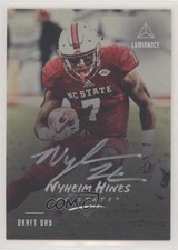 2018 Panini Luminance Draft Day Signatures Silver Nyheim Hines #RI-NH Auto 01bj