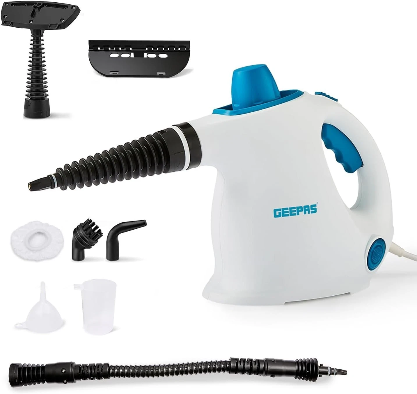 GEEPAS Handheld Steam Cleaner Portable Multipurpose Steamer 1050W
