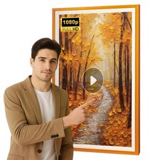 43" Large Smart Digital Picture Frame w/Touchscreen Wi-Fi Cloud Sync IPS Display