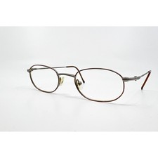 Safilo Team 7833 Eyeglasses Mens Brown Oval Metal Frames 47-20-140