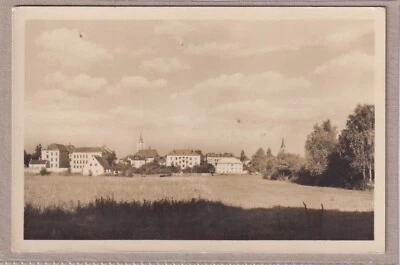 Ansichtskarte Vidnava/Weidenau - Ortsansicht/Stadtansicht mit Kirche - 1954 - Bild 1 von 2