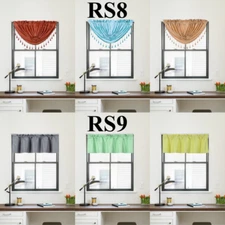 1PC LINED ROD POCKET WATERFALL OR STRAIGHT WINDOW VALANCE EUROPEAN STYLE DECOR