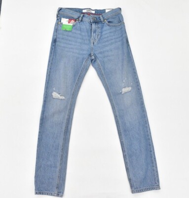 NWT MEN'S Tommy Hilfiger Jeans Light Denim Blue Scanton Slim TJ Jeans