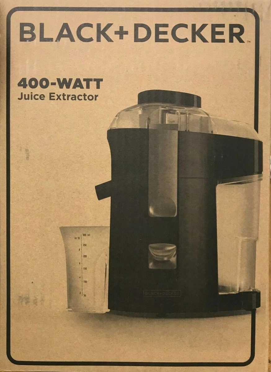 Black & Decker Fruit & Vegetable Juice Extractor, Size: 300 ml