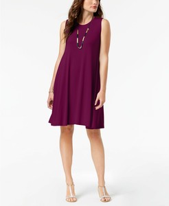plum swing dress