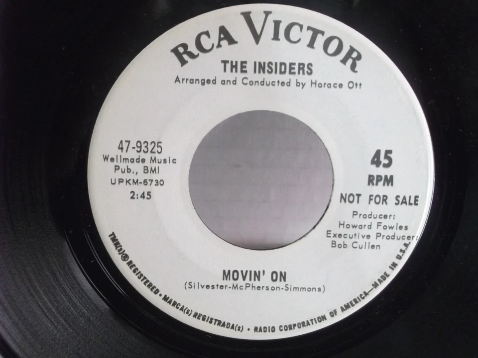 The Insiders,RCA 9325,"If You Had A Heart",US,7" 45, 1967 PROMO,Northern Soul, M - Image 2 of 2