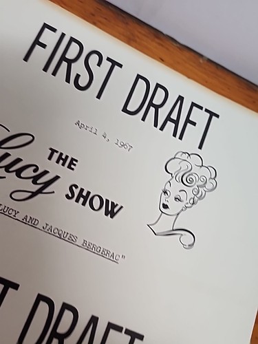 Original 1967 Lucy Show First Draft Script "Lucy and Jacques " Hand Typed JRR22 - Picture 2 of 9
