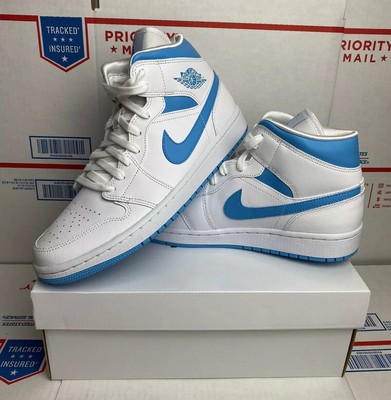 air jordan 1 mid wmns white powder blue