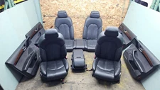 11-17 Audi D4 A8L Front Rear Seats & Door Panels Complete Assy Black Leather OEM