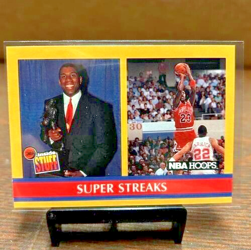 Michael Jordan 1990-91 NBA Hoops Super Streaks Card #385 Bulls NBA