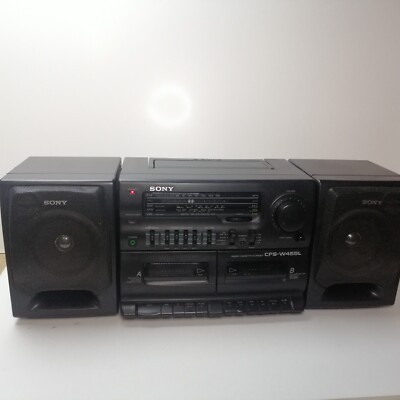 Top erhaltener Sony CFS-W455L Radiorecorder, Boombox, original Vintage 80s/90s