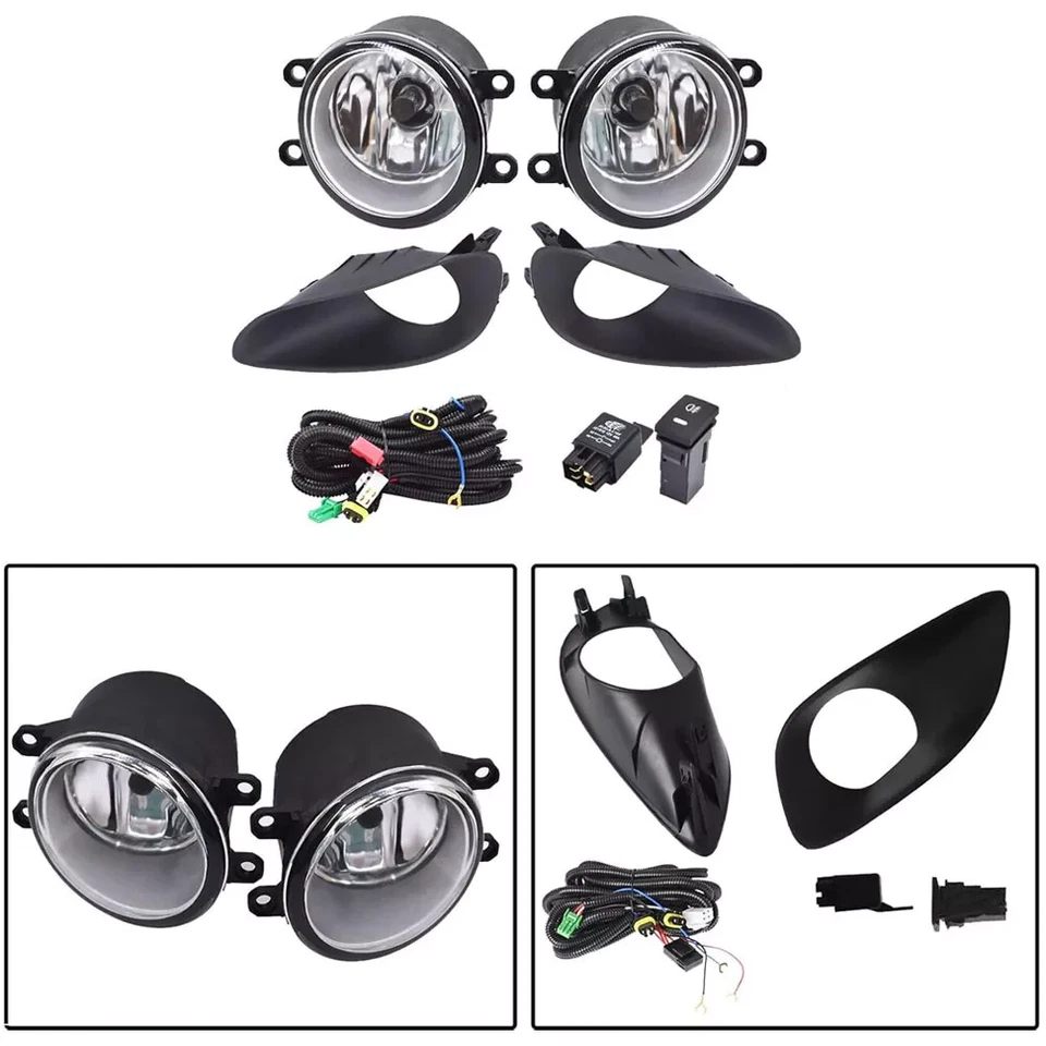 Kit de faros antiniebla de parachoques para Toyota Yaris sedán 2007 2008 2009 2010 2011 Foto 2 de 4