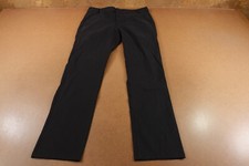 Kenneth Cole Men's Size 34 x 32 Black Flat Front Pocketed Straight Leg Pants NWT