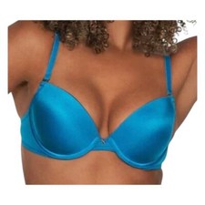 NWT Frederick's of Hollywood Exxtreme Cleavage Teal Blue Bra 32C