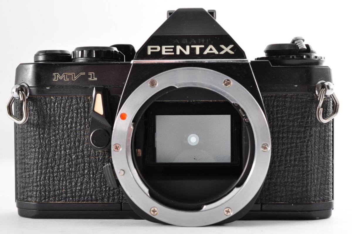 Pentax MV-1 Black w/SMC Pentax-M 50mm f/2 [Exc+4] From Japan