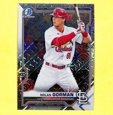 2021 Bowman Chrome Mega Box BCP90 Nolan Gorman Card Cardinals 