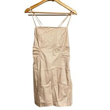 New Frame Beige Tie Back Mini Dress