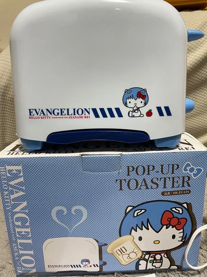 Hello kitty × Evangelion Rei Ayanami unbenutzter Toaster Sanrio eingestellt - Bild 2 von 4