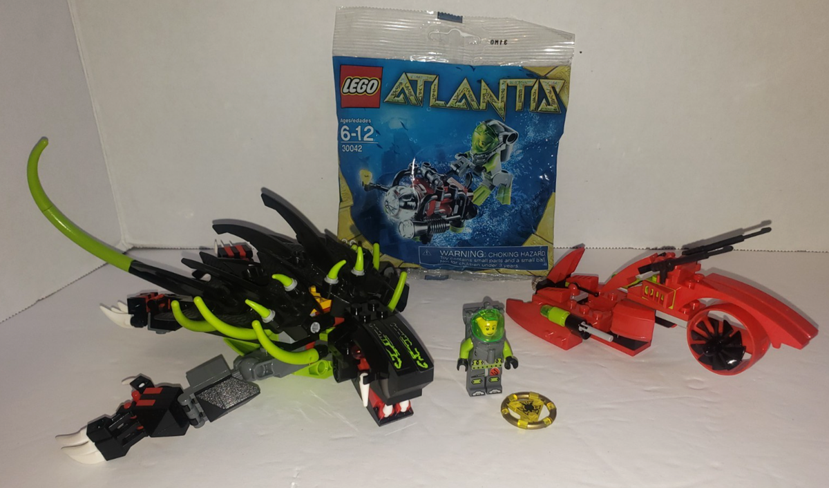Lego Atlantis Lot of 2 Shadow Snapper 8079, No Manual, Mini Sub