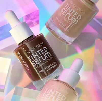 2 PACK CATRICE (BOTH) Nude Drop Tinted Serum Foundation Makeup 010n -Q-
