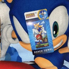 Sonic The Hedgehog with Tails and Knuckles 27"x54" Beach Towel Multi-Color