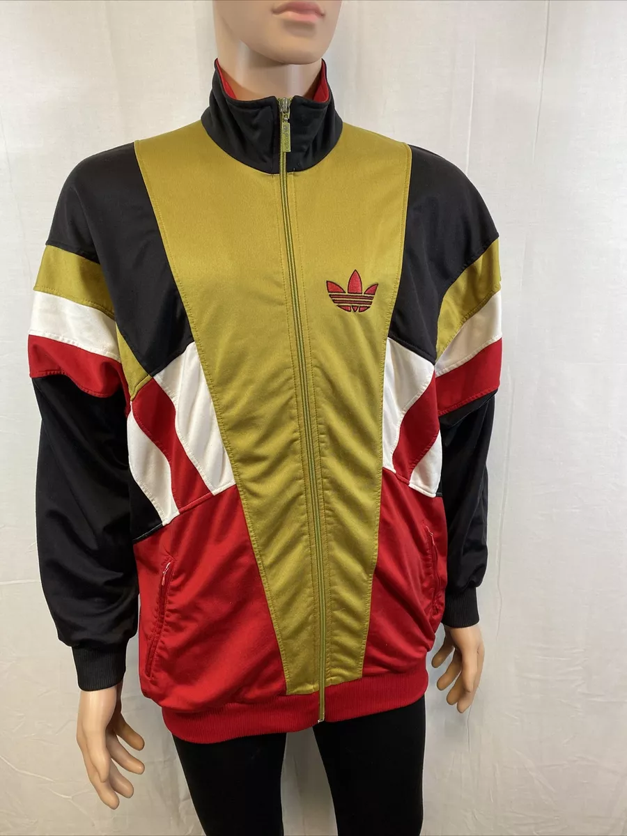 Adidas Men’s 90s Vintage Back Team Embroidered & Print Logo Track Jacket  Size L