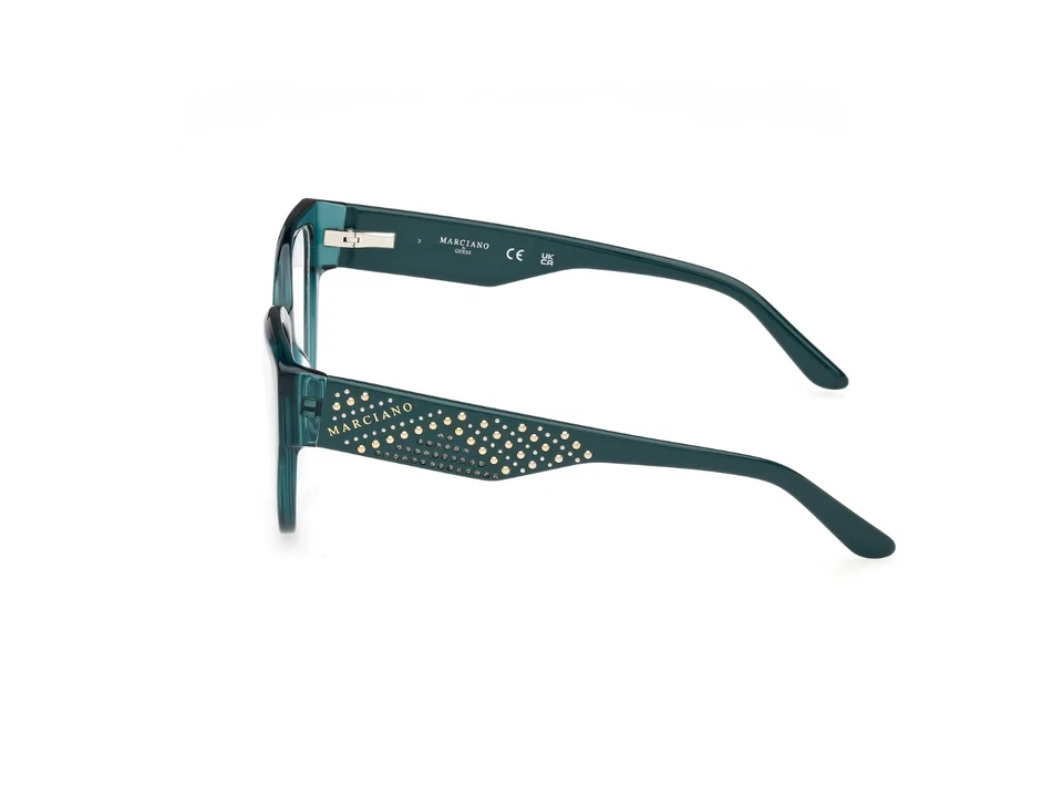 Marco de gafas de gato de plástico verde Marciano By Guess GM50018 098 54-17-140 Foto 2 de 3