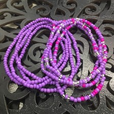 2 PC Handcrafted Waist Beads Jewelry African Bohemia Bracelets Anklet New 4119
