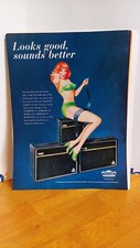 VOX GUITAR AMPLIFIERS BABE  GUITAR PRINT AD 11 X 8.5 0900