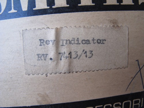 NOS Smiths E-Type XK MKII Tachometer Rev Counter 7413 w/Clock UNUSED / Box - Picture 3 of 16
