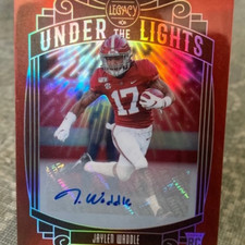 2021 Legacy Jaylen Waddle Ruby Under The Lights Rookie RC Auto #/50 Dolphins