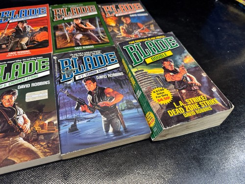 BLADE by Robbins David Paperback Lot 1 2 3 4 5 6 7 & Double Blade - Picture 6 of 7