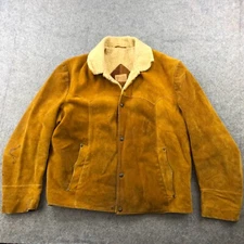 Vintage Pioneer Wear Albuquerque Jacket 44 Leather Rancher Cowboy Sherpa 50s 60s