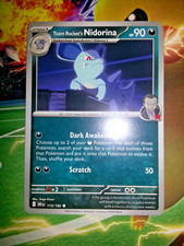 Team Rocket's Nidorina 115/182 - Stage 1 - Destined Rivals - Pokemon TCG CCG 