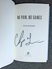 CHIP GAINES autographed signed No Pains No Gaines book 1st Fixer Upper Magnolia