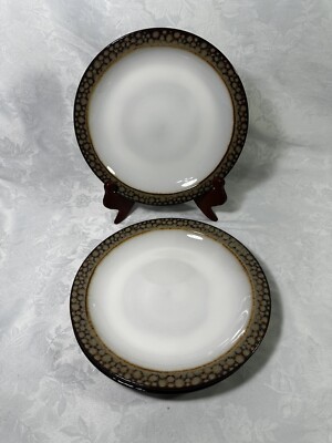 Sango Facets Gold  8.5  Salad Plates Very Hard To Find # 4619 Set/3