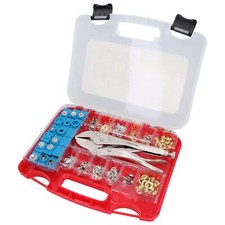 Eyelets And Snap Ring Fastener Assortment Kit Punching Riveting Set 275pc