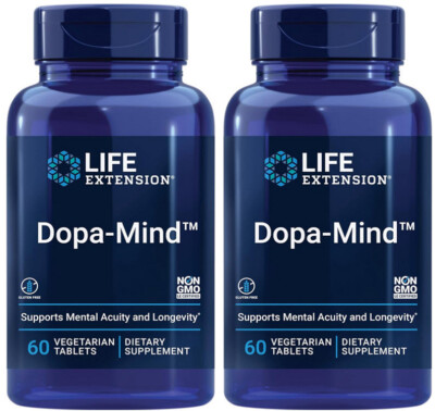 DOPA MIND  MENTAL ACUITY LONGEVITY DOPAMINE BRAIN HEALTH 120 Tab LIFE EXTENSION