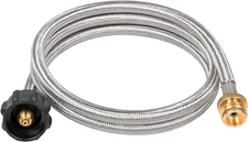 SHINESTAR Propane Hose Adapter & 5 FT Braided Hose for Buddy Heaters, Coleman St