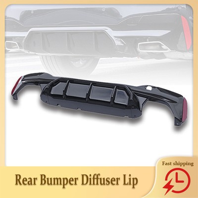 M5 Style Glossy Black Rear Diffuser Lip For 17-23 BMW G30 5 Series Body Kit